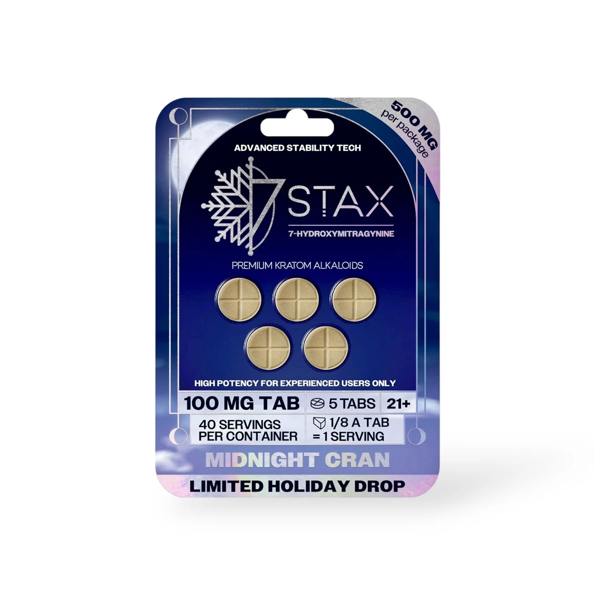 7 stax 7 hydroxymitragynine tablets midnight cran 100mg per tablet 7 stax 7 hydroxymitragynine tablets midnight cran 100mg per tablet