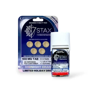 7 stax 7 hydroxymitragynine tablets midnight cran 100mg per tablet