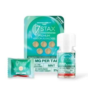 7 stax 7 hydroxymitragynine tablets mint 80mg per tablet