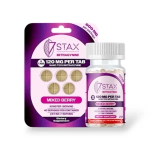 7 stax next generation nano tech mitragynine blend mixed berry 120mg tablet