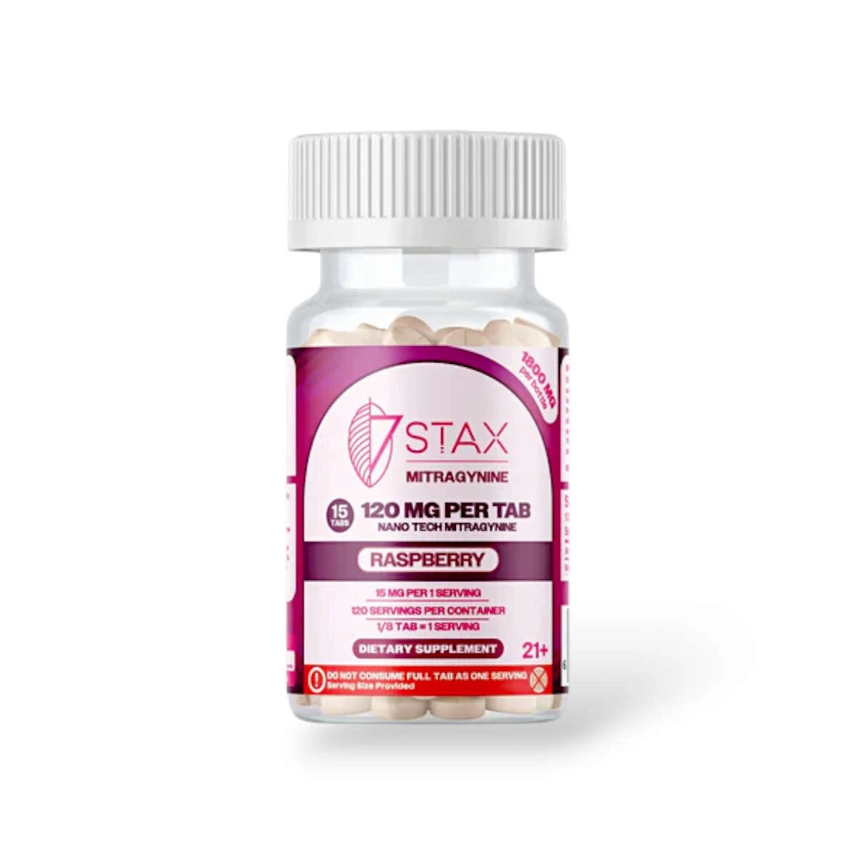 7 stax next generation nano tech mitragynine blend raspberry 120mg tablet