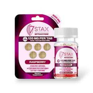 7 stax next generation nano tech mitragynine blend raspberry 120mg tablet