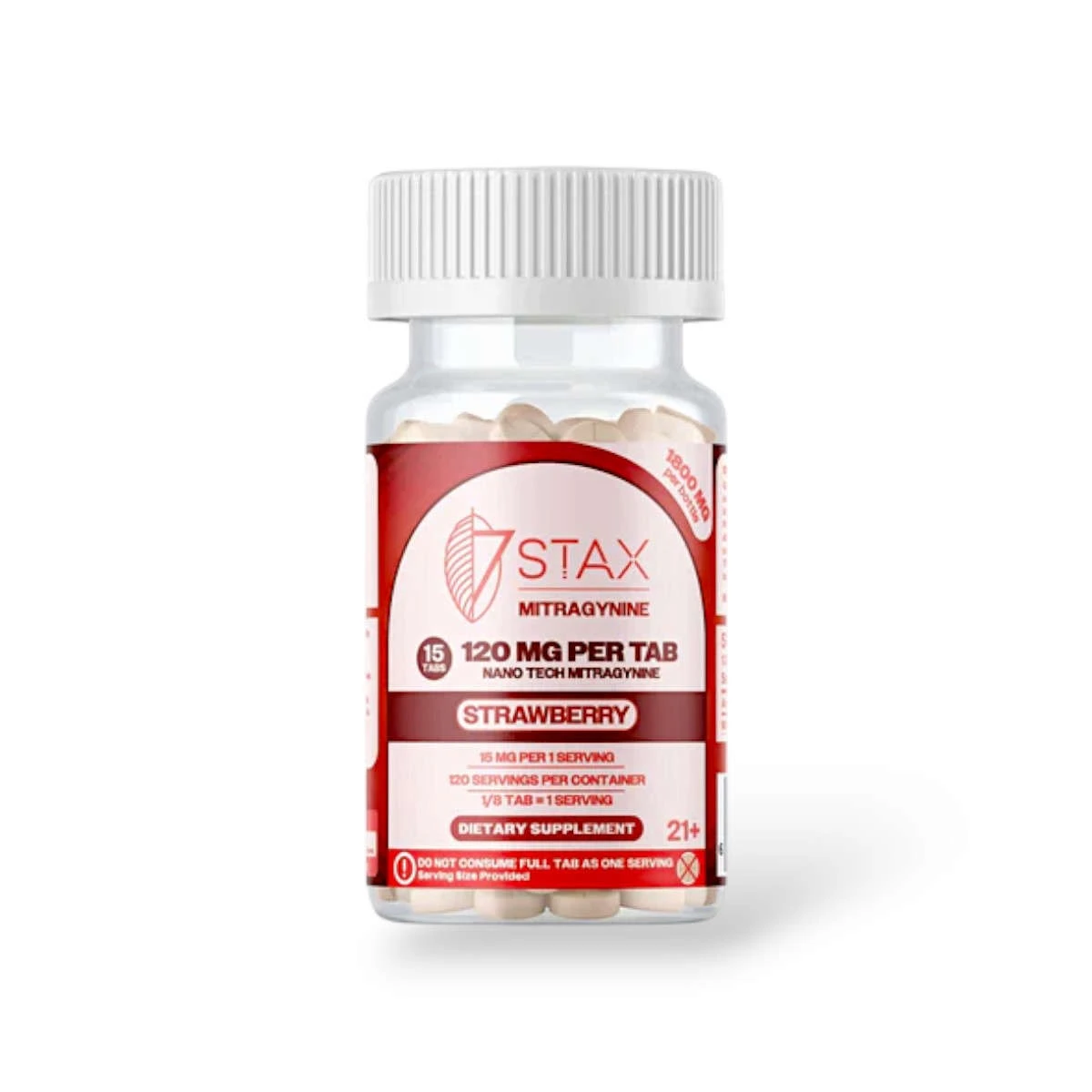 7 stax next generation nano tech mitragynine blend strawberry 120mg tablet