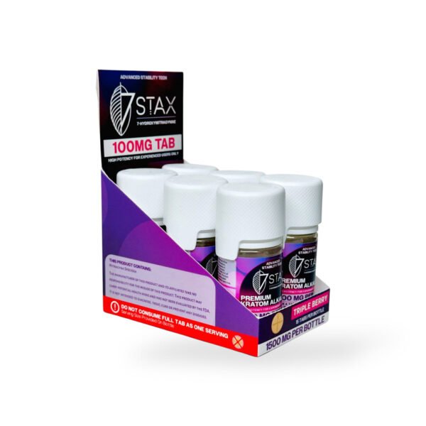 7stax 7oh Kratom Extract Tablets Triple Berry 100mg Tab 15ct Box 600x600 1